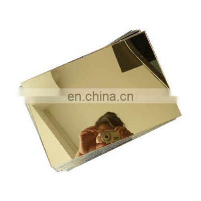 Cold Rolled Gold Mirror Sheet 201 202 304 316 Stainless Steel Plate