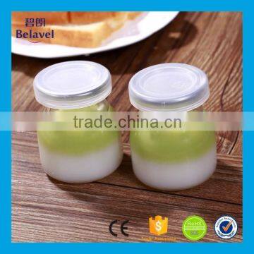 Food Grade Empty Jam Jar Clear Glass 100ml Pudding Bottle