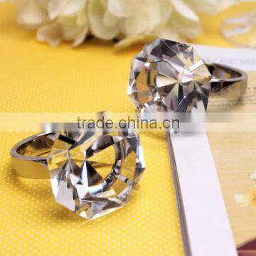 Wedding decorations napkin rings crystal octangon diamond napkin ring