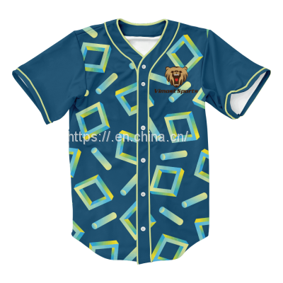 Sublimation Customized Sportswear Baseball Jersey Team wear.