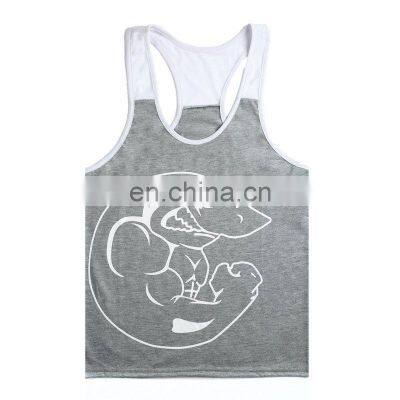 New Design Printed Wholesale Price Men Fashion Gym Singlets Men's Tank Tops Gym Singlets