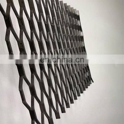 Low-carbon steel expanded metal mesh for ceiling powder coated expanded metal mesh