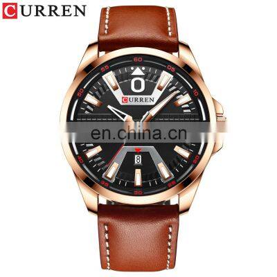 CURREN Leather Strap Waterproof Men's Watch Business Men's Watch