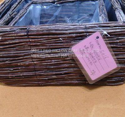 Outdoor Wicker Basket/Large Basket Planter Price photo-3
