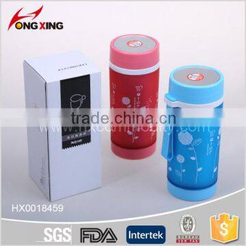 300ml Flower printing double wall insulated bottle