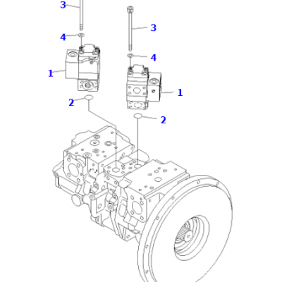 Pump assembly 708-2L-00280 suitable for Komatsu pc2000, supply pc2000 whole car parts