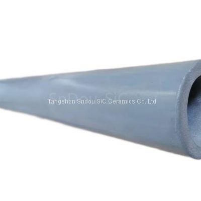 Riser Tube by 1450C Nitride / Si3N4 Bonded SiC Ceramic from China Tangshan Sndou