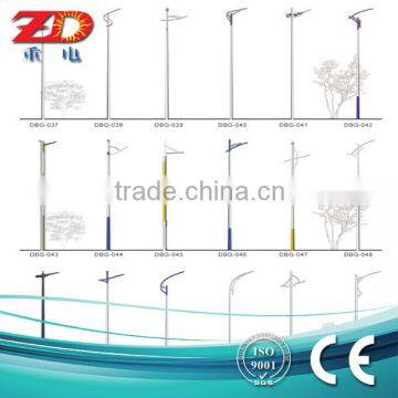 Steel piple street light pole pipe price lamp poles