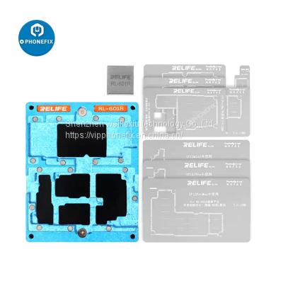 RELIFE RL-601R 10 in 1 Middle Frame Reballing Kit For iPhone X-12 Pro Max