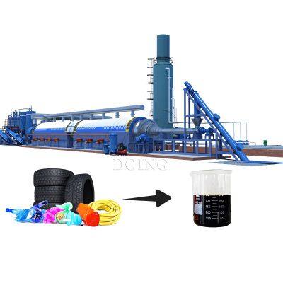 DOING Newest Technology Continuous Tire Plastic Pyrolysis Machine Automatic Tyre to Fuel Oil Recycling Pyrolysis Plant photo-4