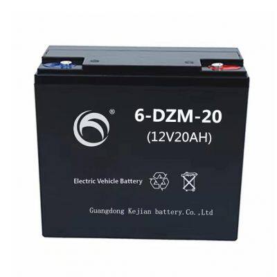 Factory Price OEM 6-DZM-20 12V20AH Moped Sealed AGM Electric Vehicle Bikes Lead Acid Battery VRLA Gel Batteries for E-Bike