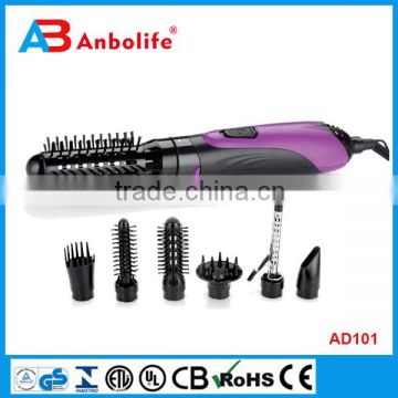 2 in 1 Hot Air Styling Brush Curling Iron Straightener Hair Dryer