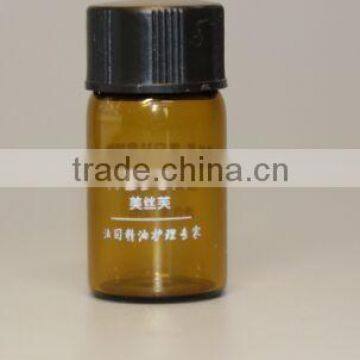 3ml glass testing vial with plastic screw cap