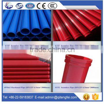 Concrete pump transfer pipe for concrete pump trucks