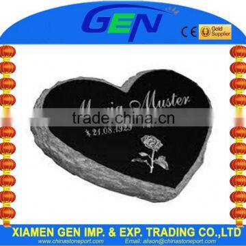 Wholesale Carving Stone Granite Heart Shaped Tombstone Headstone