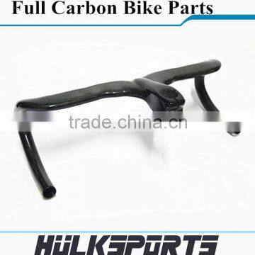 NEW design Glossy surface 3k carbon road bike handlebar 80/90/100/110mm handlebar integrated with cheap price