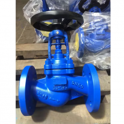 Hot Selling DIN DN100 DN50 PN16 WCB GG25 Cast Iron Cast Steel Flange Bellows Seal Globe Valve photo-6