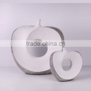 Simple and modern fashion hollow apple shape white living room model room space visual display