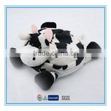 Stuffed cow toy coin pocket