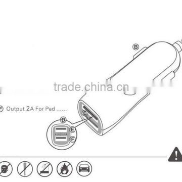 2014 new product CE FCC RoHS approved external battery 12V Car charger