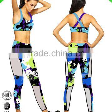 fitness bra/sports bra and pants set/custom sports bra