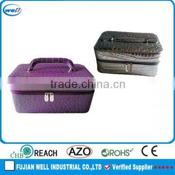 Fancy purple brand name cosmetic bags