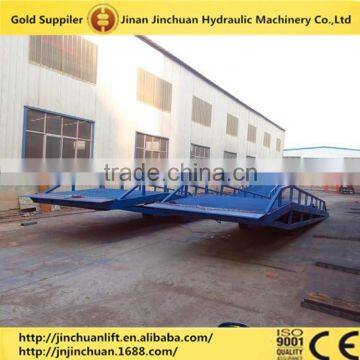 Hot sale 6/8/10/12T hydraulic mobile container load ramp for forklift truck