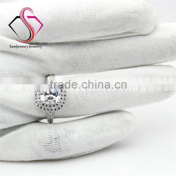 Cushion Brilliant Cut Moissanite 2 Carat 7.5mm Center 14k White Gold Diamond Wedding Engagement Ring photo-5