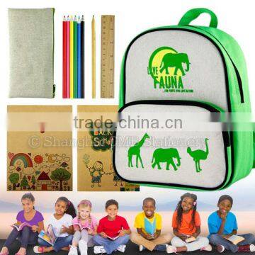 Eco Stationery Set Backpack School Bag photo-2