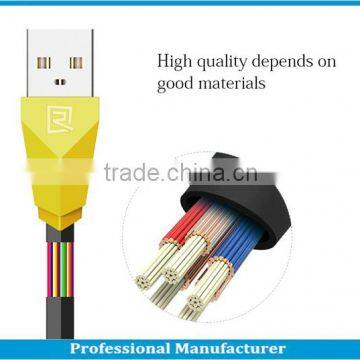 Remax best quality TPE wire cable 2.1A safe, fast charging data sync cable for phone