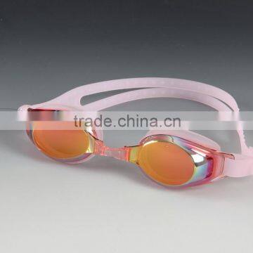 mirror coated swim goggles,general swimming goggles,adult swim glasses,durable swim goggles