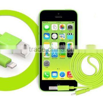 Flat Round MFI Certificated Wholesale USB Charger Cable for IOS photo-3