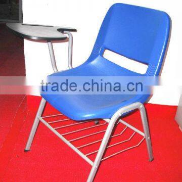 Plastic Writing Chair,School Student Chair With Tablet & Book Basket PA-03