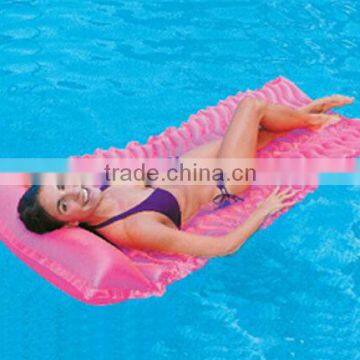 Cheap pvc Inflatable pool floating beach air mat with customize logo for promotion