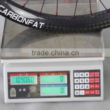 2015 ICAN BIKES 26er Carbon Fatbike Wheels 65mm Width Thru Axle 32h Fat Bike Carbon Wheelset photo-5