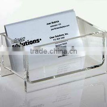 Clear Acrylic PMMA Plexiglass Business Card Holder name card display stand storage container