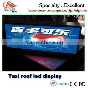 RGX 2015 Popular New Design Slim Taxi LED Top Light Box/Taxi Roof Advertising Display