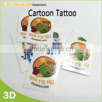 Factory sale Kids Cartoon Temporary tattoo sticker