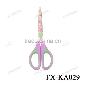 FX-KA029 Flower printed student scissor