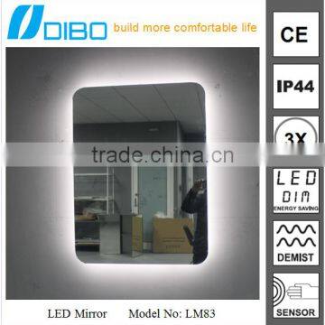 any shape 4mm thickness wall mounted LED bathroom mirror