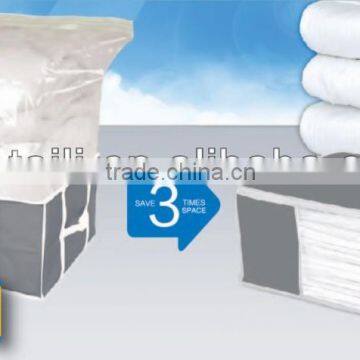 Storage box with vacuum saving bag