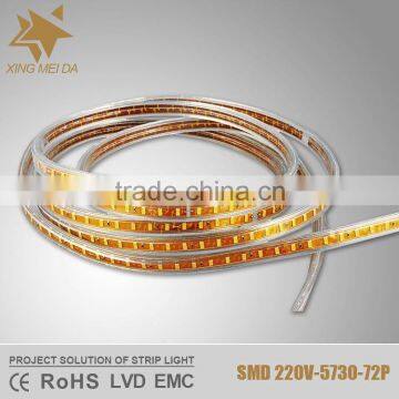 High brightness smd 5630 rubber tube strip light 5730