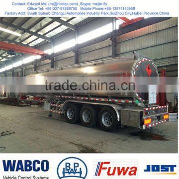 Aluminum Fuel Tank Trailer 4 Cbm, Crude Oil Tank Semi Trailer photo-4