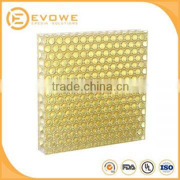 Worldwide customize translucent honeycomb pc resin wall panel for partition