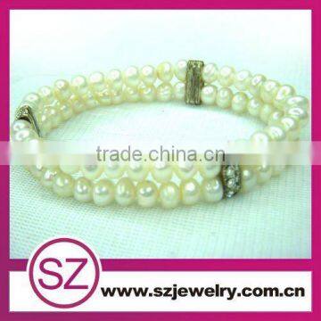 PEP0024 wholesale freshwater pearl bracelet for woman 2014