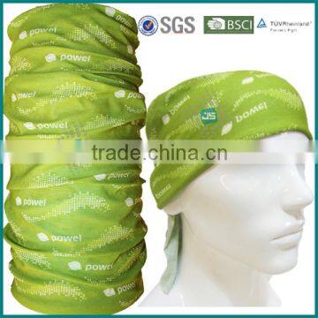 Polyester High quality Neon Green Multi-purpose Bandana