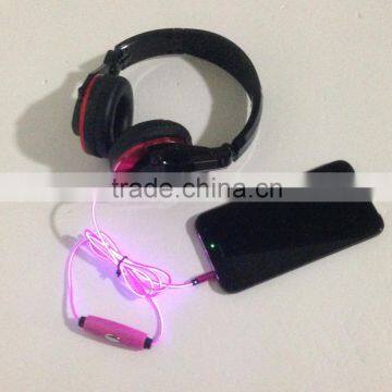 Latest Products EL/LED Light Cable for Headphone, Aux Audio Cable With Microphone photo-6