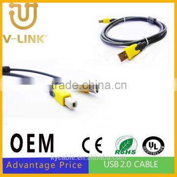2.0v usb cable with magnet ring 1.5m/5ft USB to Micro USB m/m Cable for Printer