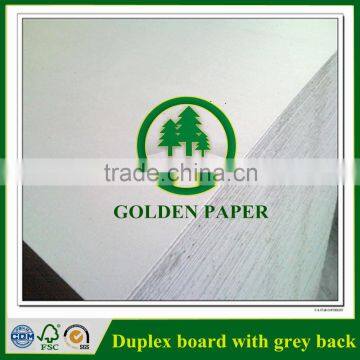 High quality 300gsm Coated grey back duplex board in roll and sheet