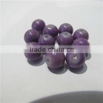 4mm cheap round neon stone color glass beads SCB027